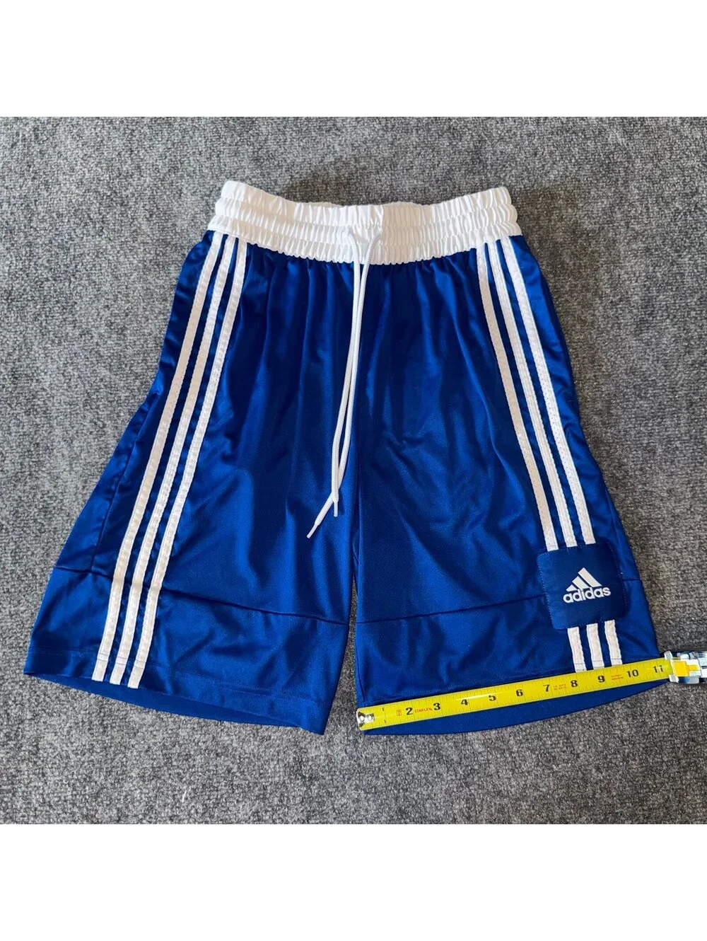 Adidas Basketball Baggy Blue Athletic Shorts Mens MD Vtg y2k 90s Rare